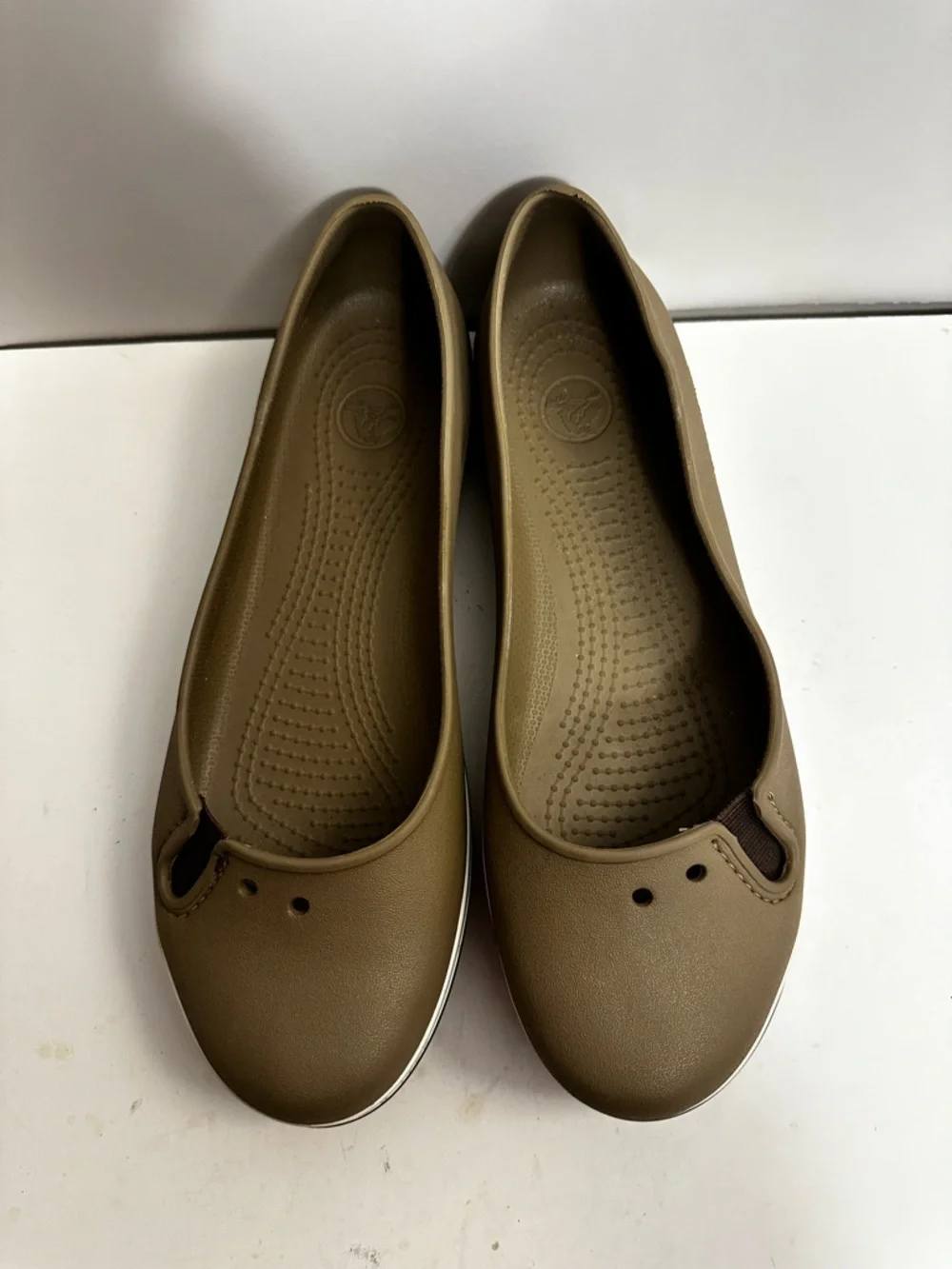 Crocs CROCBAND Prima Ballerina Ballet Flats Casual Comfort Shoes - Women’s Sz 10